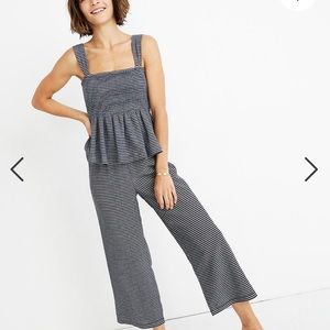Madewell Texture & Thread Pull-On Pants in Stripe